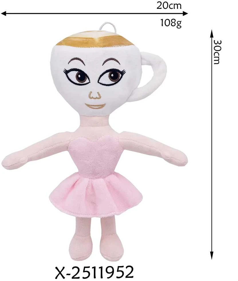 Pliušinis Žaislas Lelytė Ballerina Capuchina 30 cm (Italian Brainrots )