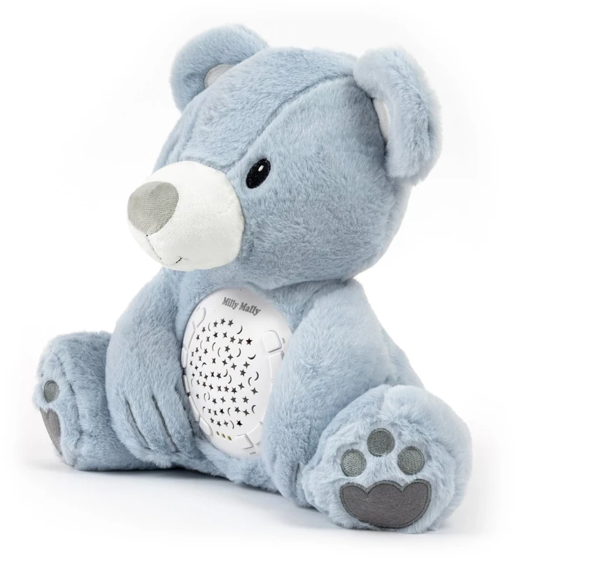 MILLY MALLY pliušinis žaislas su projektoriumi Milly Bear Mėlyna