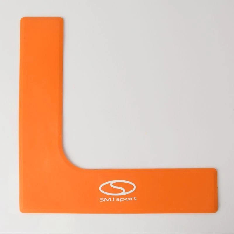 Plokšti aikštelės kampiniai žymekliai 25x25 cm 4 vnt. ryškiai oranžiniai SMJ sport ZPN-O