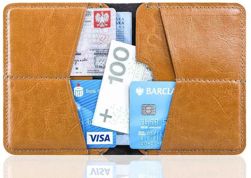 Solier Accessories Piniginė vyrams SOLIER SW10 SLIM - Šviesiai ruda