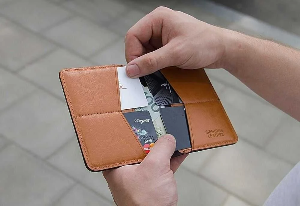 Solier Accessories Piniginė vyrams SOLIER SW10 SLIM - Šviesiai ruda