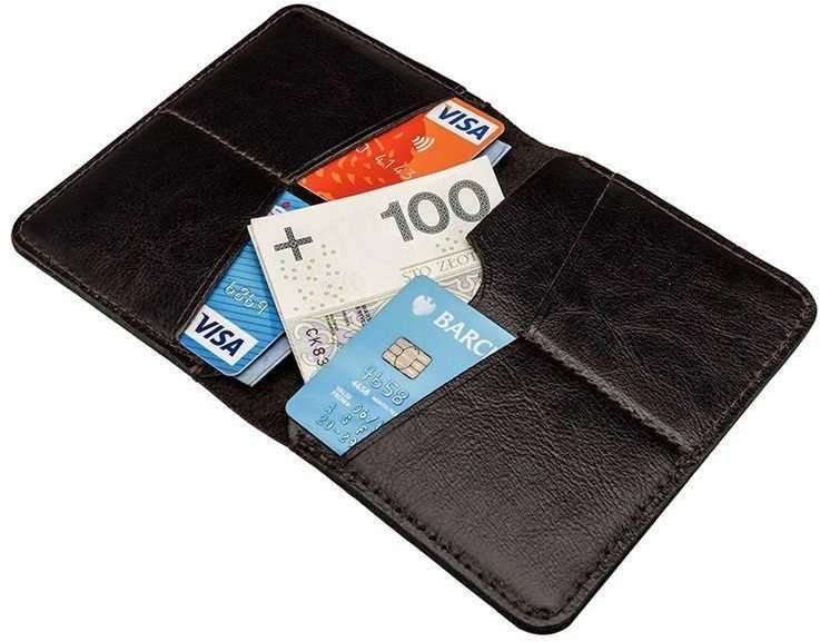 Solier Accessories Piniginė vyrams SOLIER SW10 SLIM - Tamsiai ruda