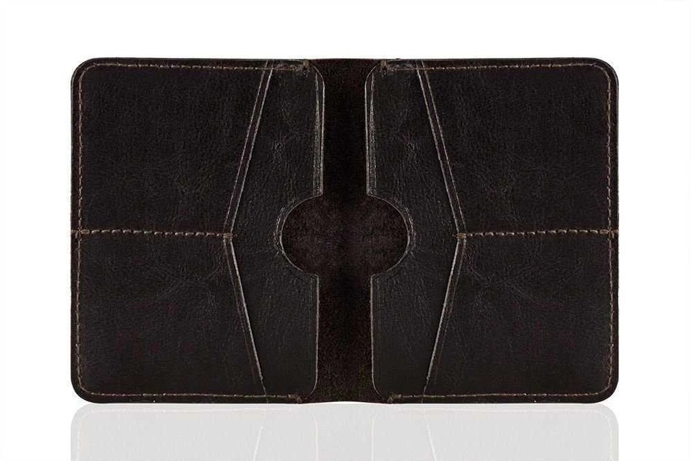 Solier Accessories Piniginė vyrams SOLIER SW10 SLIM - Tamsiai ruda