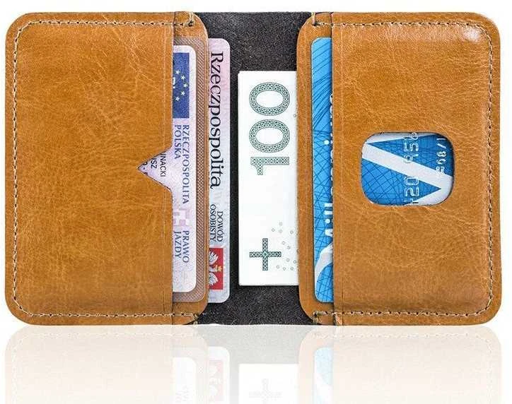 Solier Accessories Piniginė vyrams SOLIER SW11 SLIM - Šviesiai ruda
