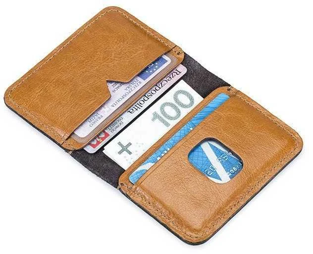Solier Accessories Piniginė vyrams SOLIER SW11 SLIM - Šviesiai ruda