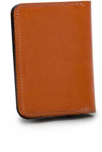 Plona vyriška odinė piniginė su monetų laikikliu SOLIER SLIM LIGHT BROWN