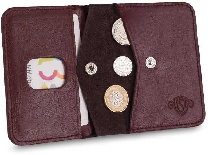 Solier Accessories Piniginė vyrams su skyriumi monetoms SOLIER SW16 SLIM - Ruda kaštoninė