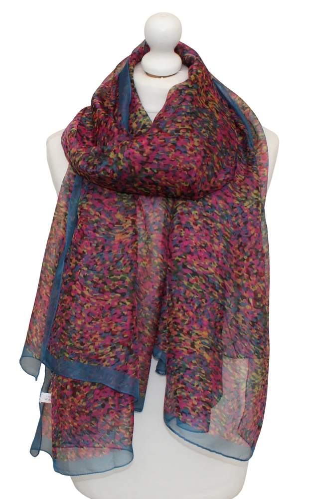 Plonas peršviečiamas šalikas, paplūdinio skara moterims