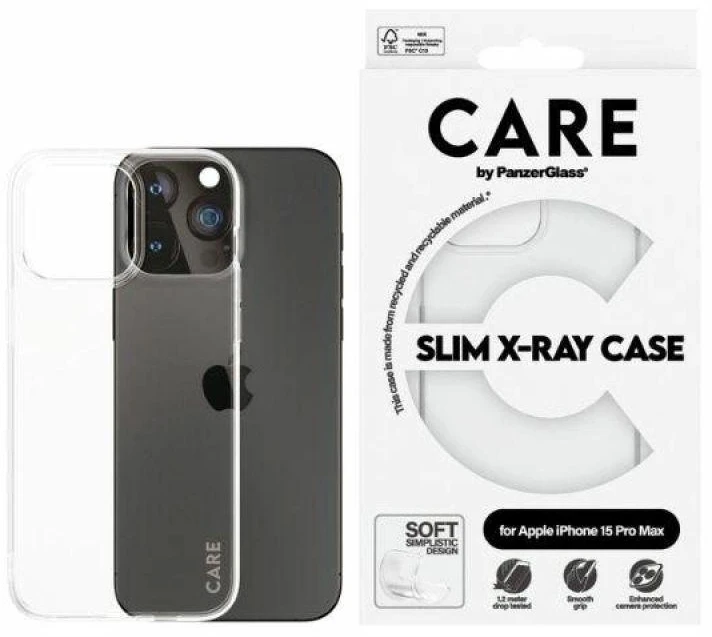 Panzer Glass CARE by PanzerGlass Slim X-Ray Apple iPhone 15 Pro Max - dėklas telefonui skaidrus