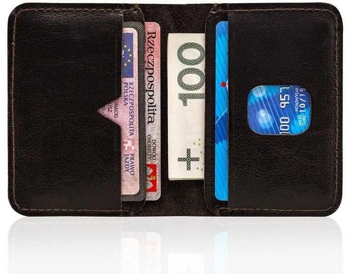 Solier Accessories Piniginė vyrams SOLIER SW11 SLIM - Tamsiai Ruda