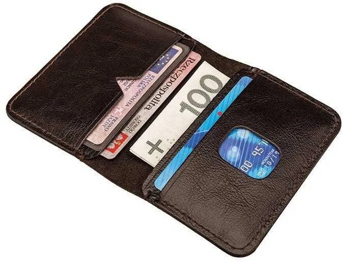 Solier Accessories Piniginė vyrams SOLIER SW11 SLIM - Tamsiai Ruda