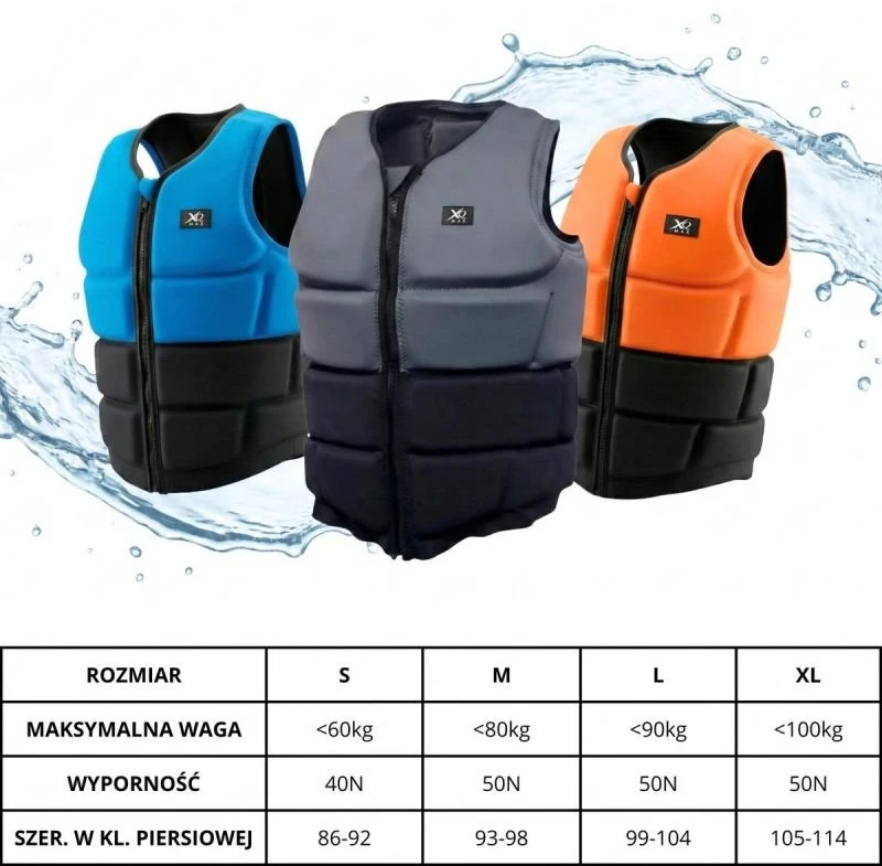 XQMAX Neopreninė gelbėjimo liemenė SUP XL mėlyna juoda