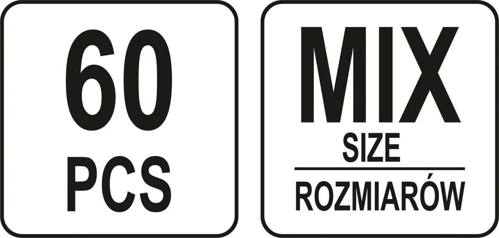 YATO SKRIEMULIŲ PLEIŠTAI 60vnt.