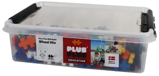 Plus Plus konstruktorius DIDELĖS detalės Statyk ir važiuok 200