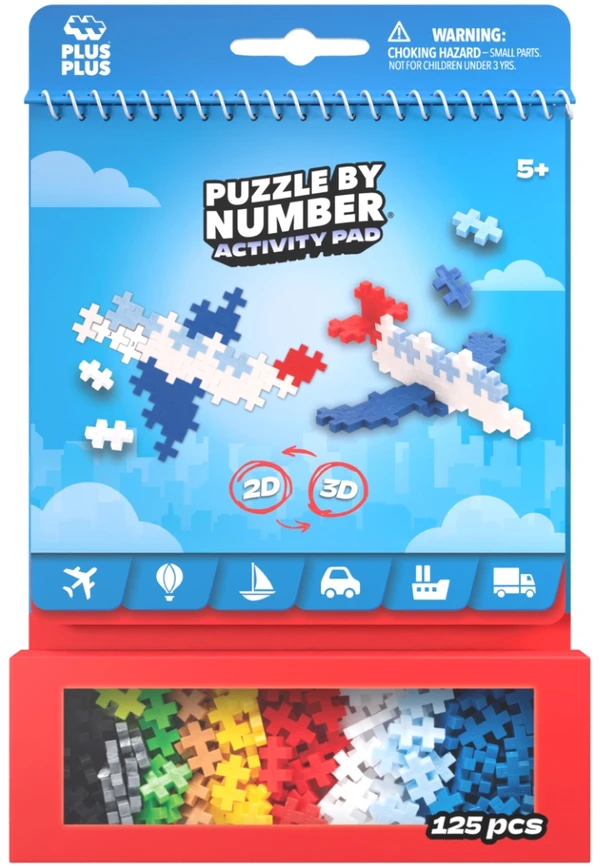 Plus Plus žaidimų rinkinys, Transportas, 125 det.