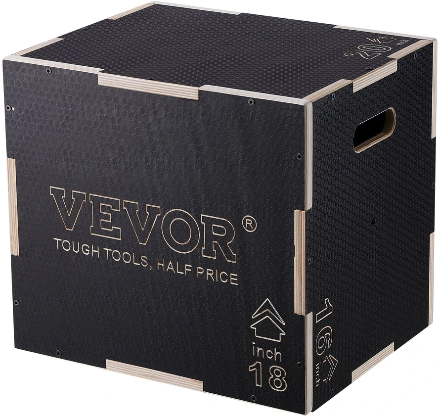 VEVOR 3 in 1 šuolių dėžė, 50/45/40 cm