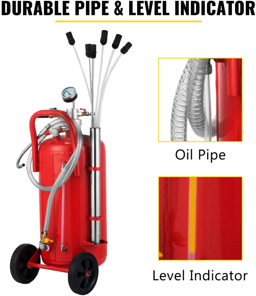 VEVOR 22,7L oro pneumatine alyvos ištraukėja