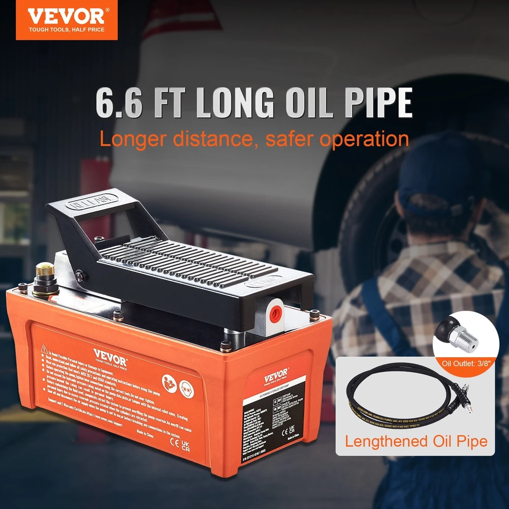 Vevor Oranžinė hidraulinė pompa automobiliams