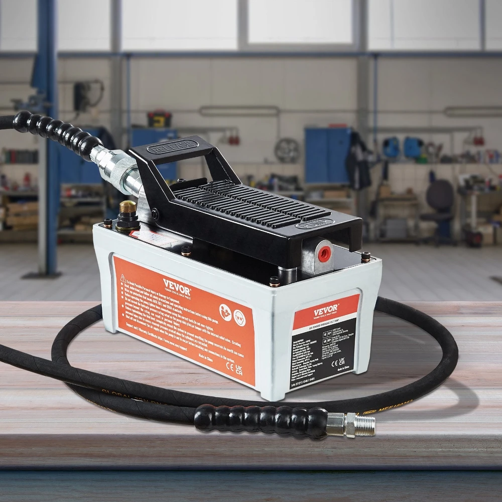 VEVOR Pneumatinė hidraulinė pompa, 10,000 PSI, 1/2 gal talpa