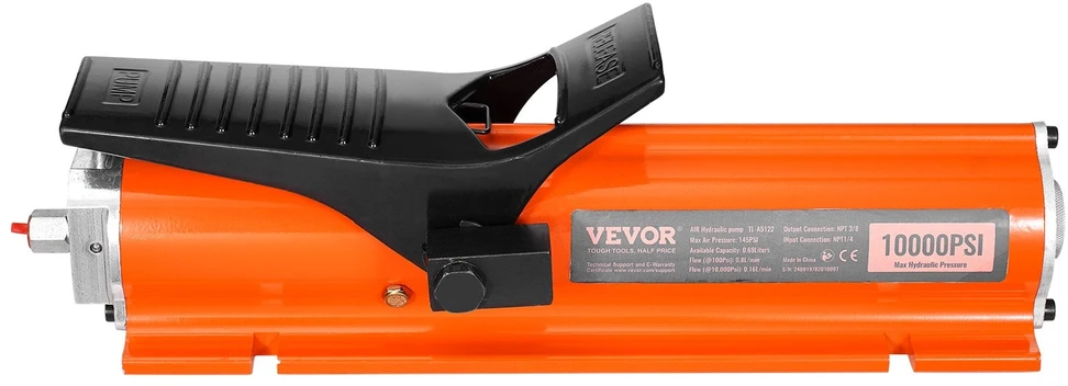 VEVOR Pneumatinis hidraulinis pėdinis siurblys 10 000 PSI