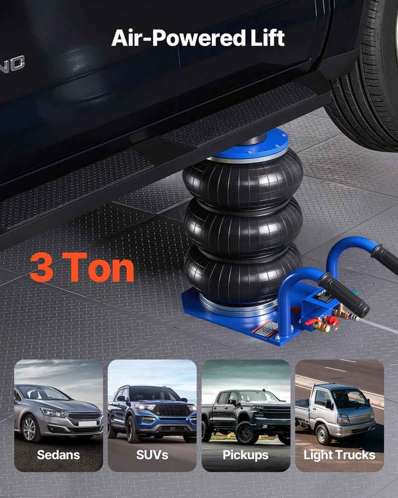 VEVOR Automobilinis oro domkratas 3 tonom