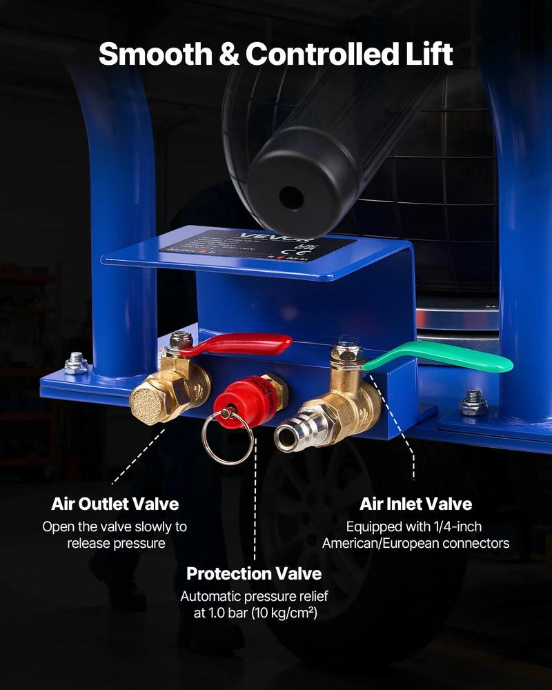 VEVOR Automobilinis oro domkratas 3 tonom
