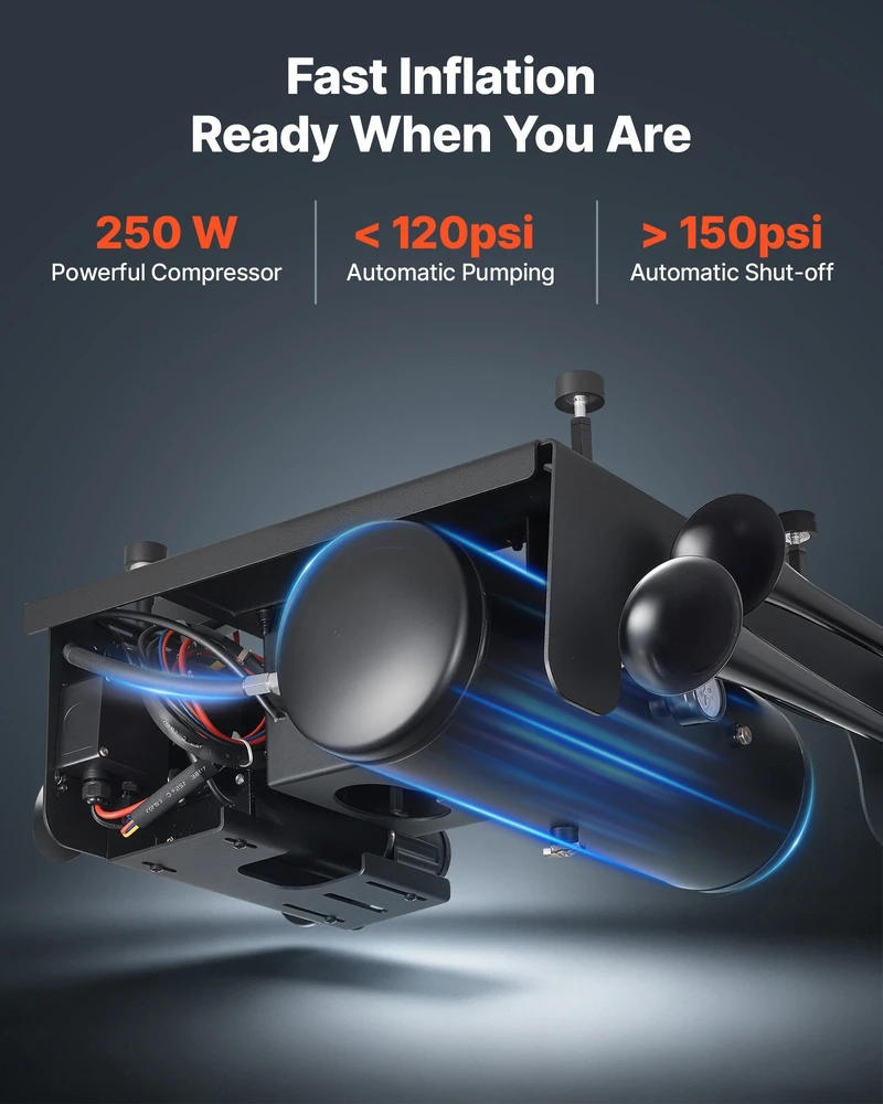 Pneumatinis signalas VEVOR HS-1016, 150 dB