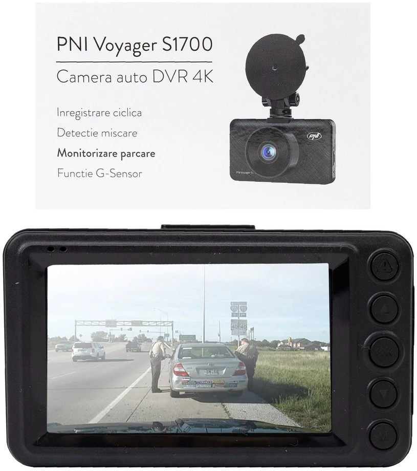 PNI Voyager S1700 4K UHD automobilinis vaizdo registratorius