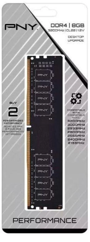 RAM Pny Technologies Kompiuterio atmintis - PNY MD8GSD43200-SI 8GB DDR4 3200MHz