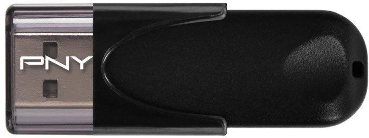 Pny Technologies PNY Attaché 4 2.0 64GB USB atmintinė USB A tipo Juodas