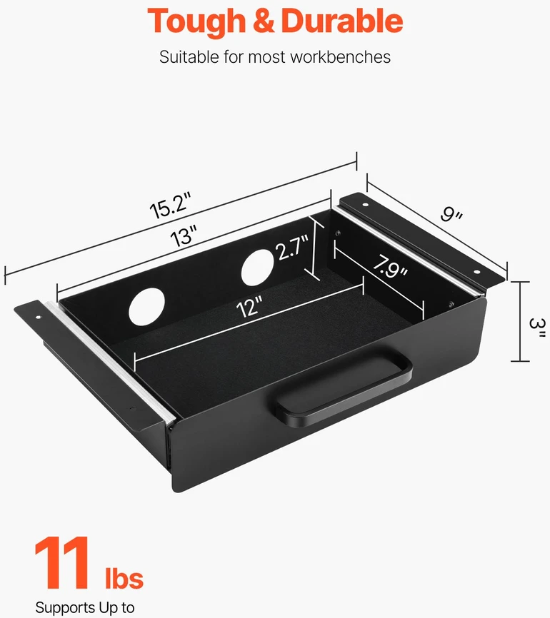 VEVOR 33 cm po stalu stalčių organizatorius