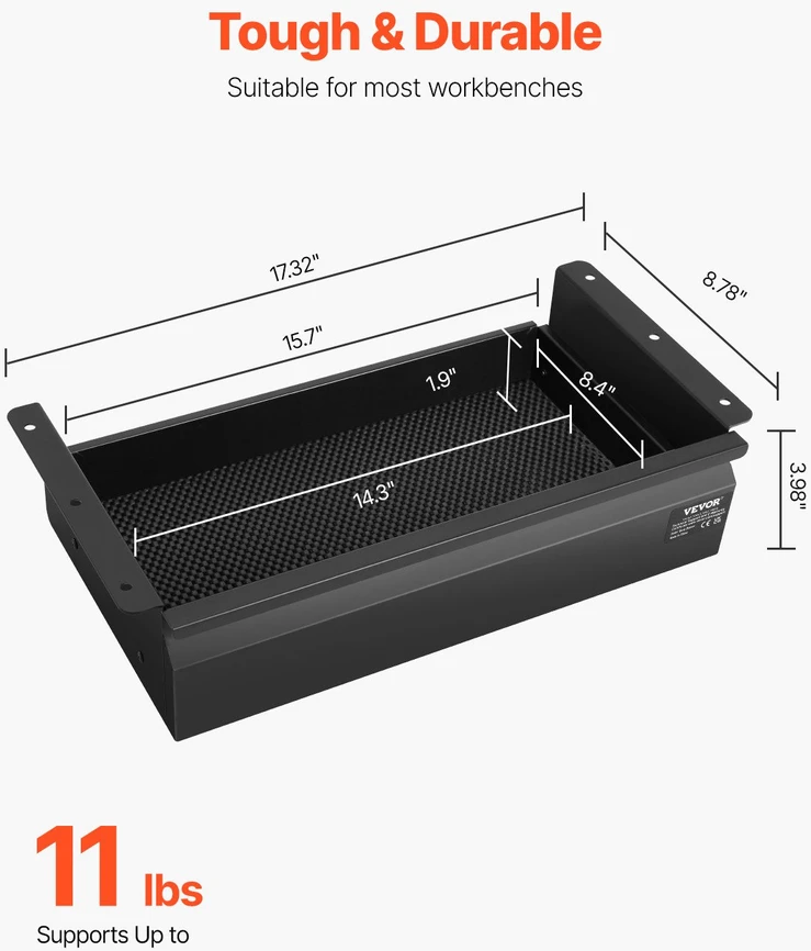 VEVOR 40 cm stalčiaus organizatorius po stalu