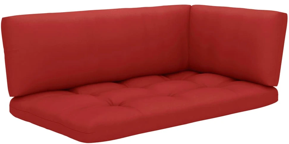 Lauko baldų komplektas Poilsio komplektas iš palečių su pagalvėlėmis, 6 dalių, pušis