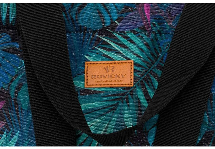 Pojemna torba shopper na zakupy w modny wzór - Rovicky