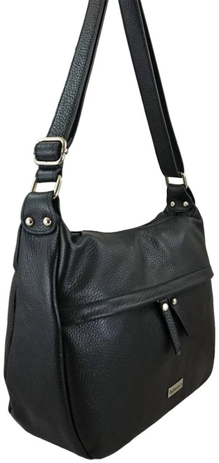 Talpiška juoda rankinė su kišene
