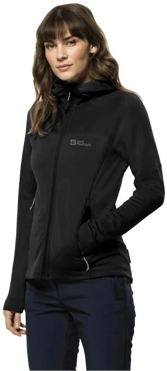 Polarinis džemperis su gobtuvu Jack Wolfskin Hirschberg Hooded FZ W 1710871-6000