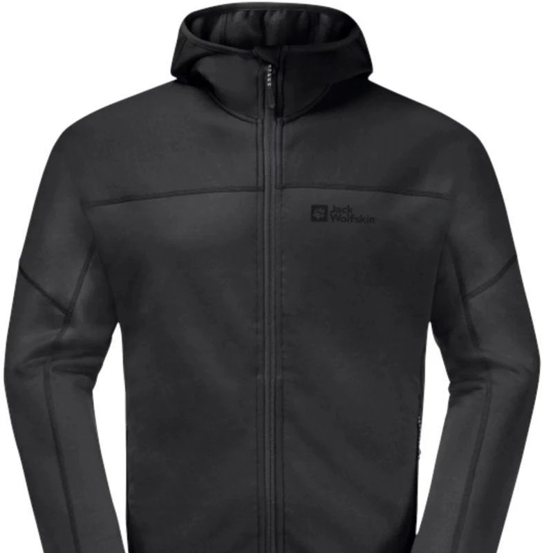 Polarinis džemperis su gobtuvu vyrams Jack Wolfskin Hirschberg Hooded FZ M 1710881-6000