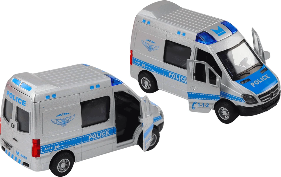 Lean Toys 1:32 Policijos Automobilis su Šviesomis ir Garsais