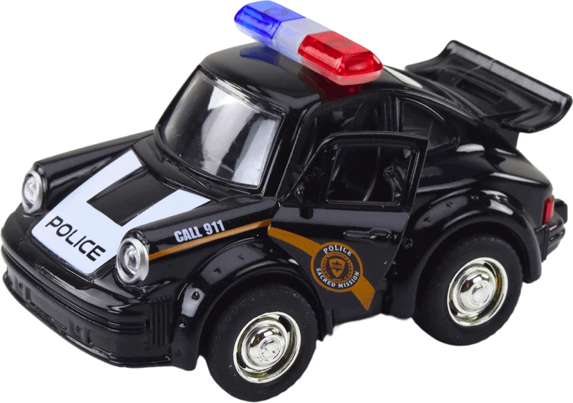 Lean Toys Klasikinis policijos automobilis 1:38 su šviesomis ir garsais