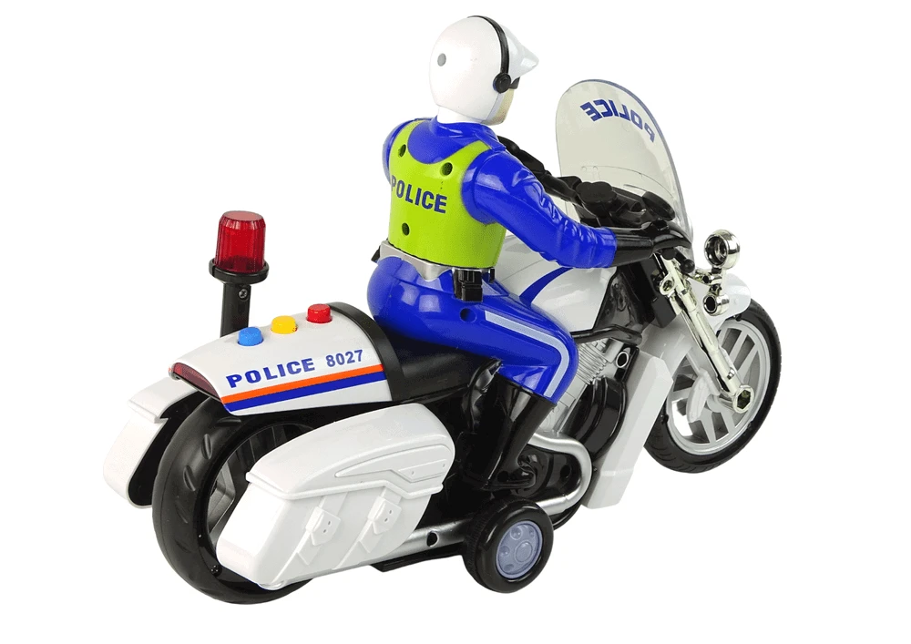 „Lean Toys“ policijos motociklų varikliai policijos garsai šviesos policijos automobilis