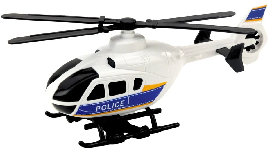 Lean Toys Policijos transportavimo sunkvežimis su sraigtasparniu, 46x14x9 cm