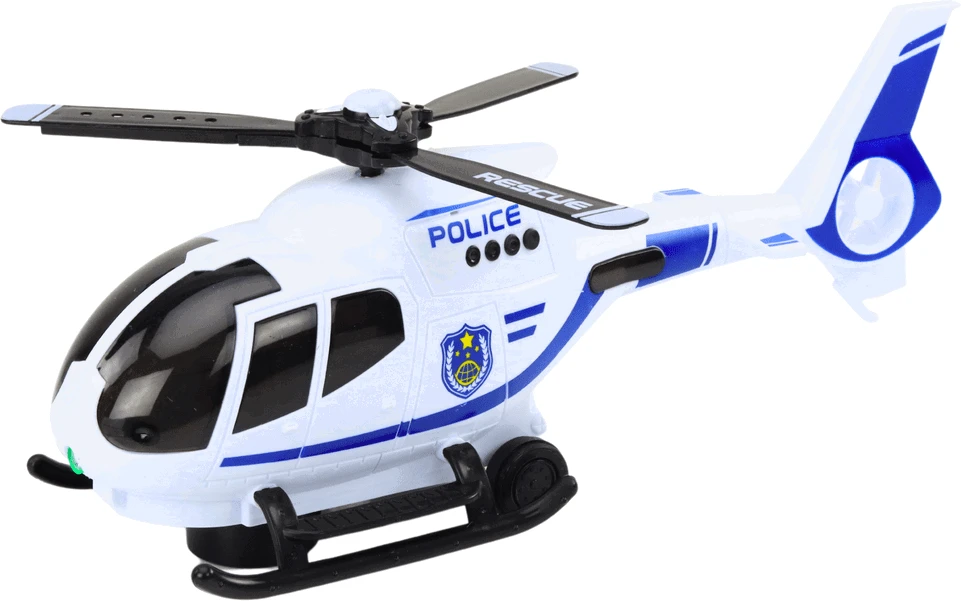 Lean Toys Policijos sraigtasparnis su šviesomis ir garsais