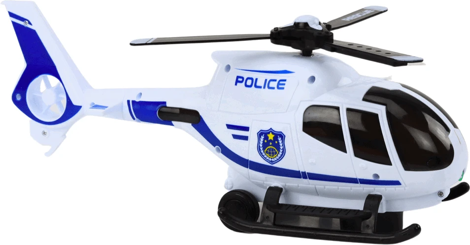 Lean Toys Policijos sraigtasparnis su šviesomis ir garsais