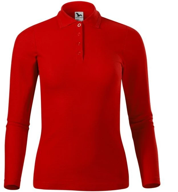 Polo marškinėliai ilgomis rankovėmis Pique Polo LS W MLI-23107