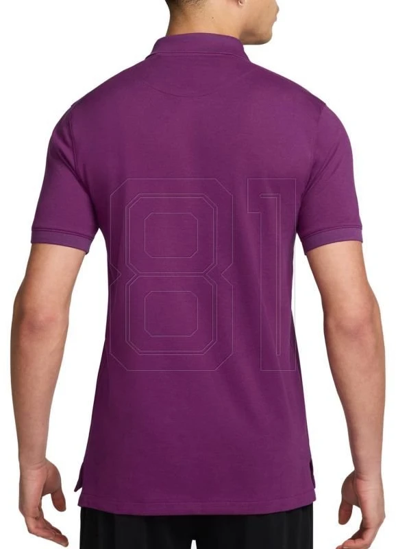 Polo marškinėliai vyrams violetiniai medvilniniai FC Barcelona Nike