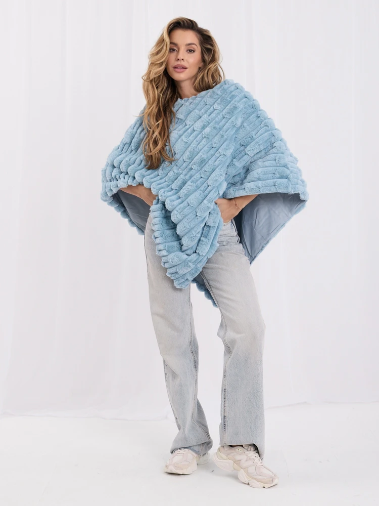 Poncho-AT-PN-2347.16 -mietowy