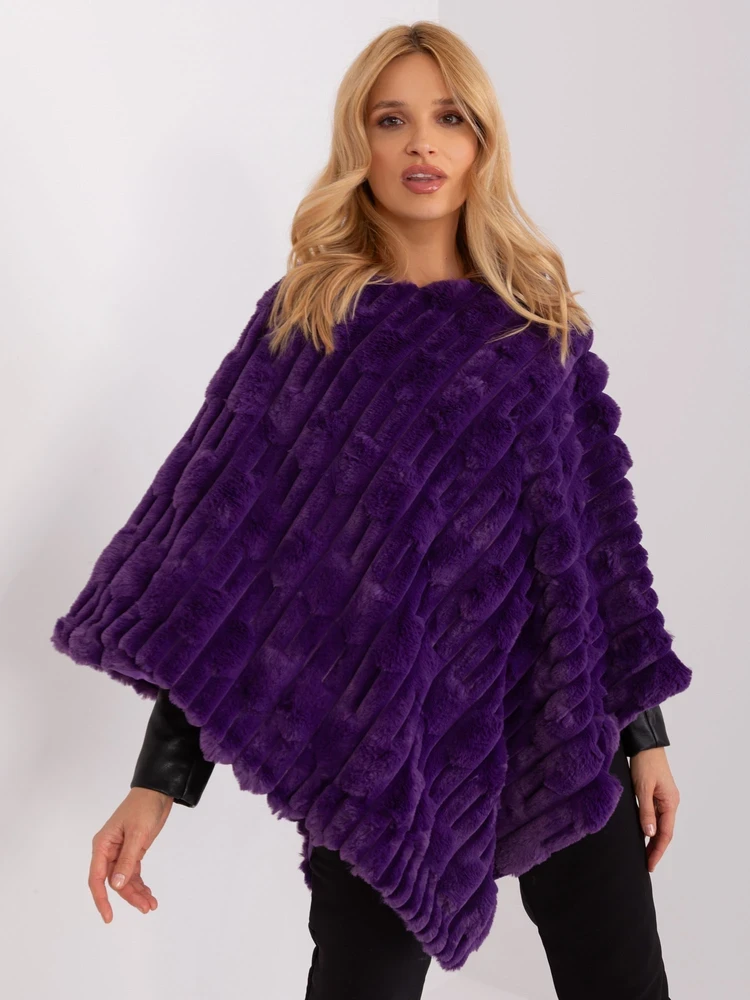 Pončas moterims AT-PN-2347.68, tamsiai violetinis