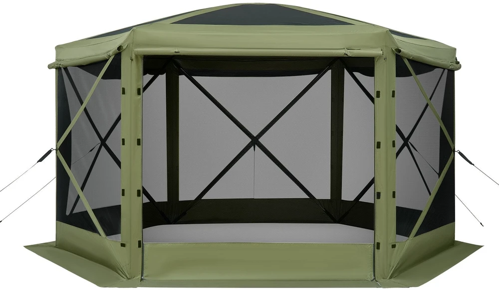 VEVOR Išskleidžiama pavėsinė su tinkleliu, 3x3 m