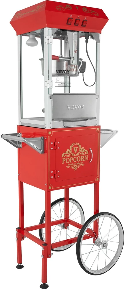 VEVOR Spragėsių gaminimo aparatas su vežimėliu 850W