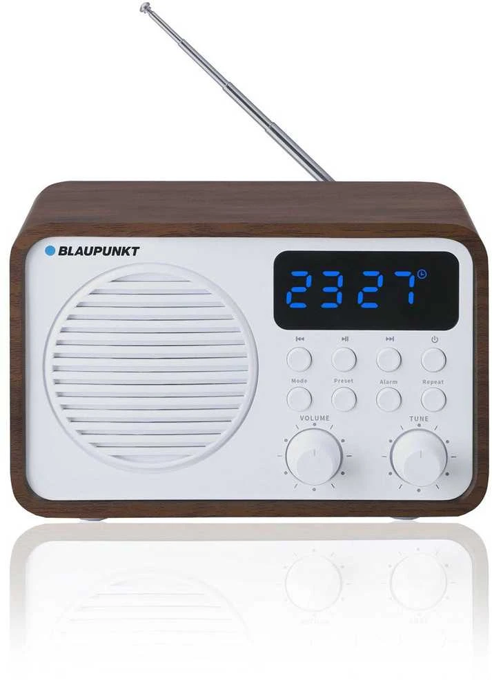 Nešiojama Radijo Stotis - Blaupunkt PP7BT Bluetooth USB Žadintuvas Ruda/Balta